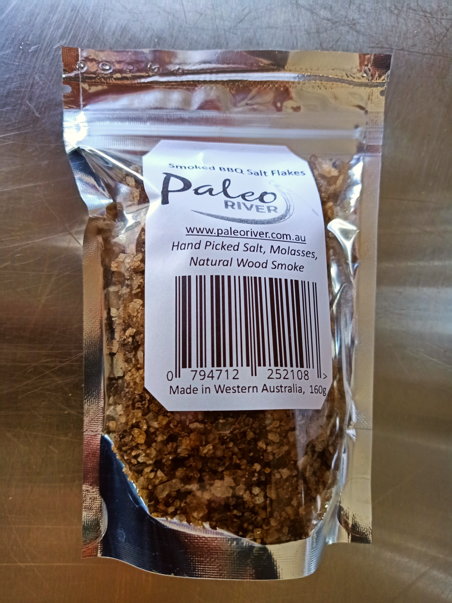 Smoked BBQ Desert Salt Chunks - 160g - Refill Pack - Paleo River